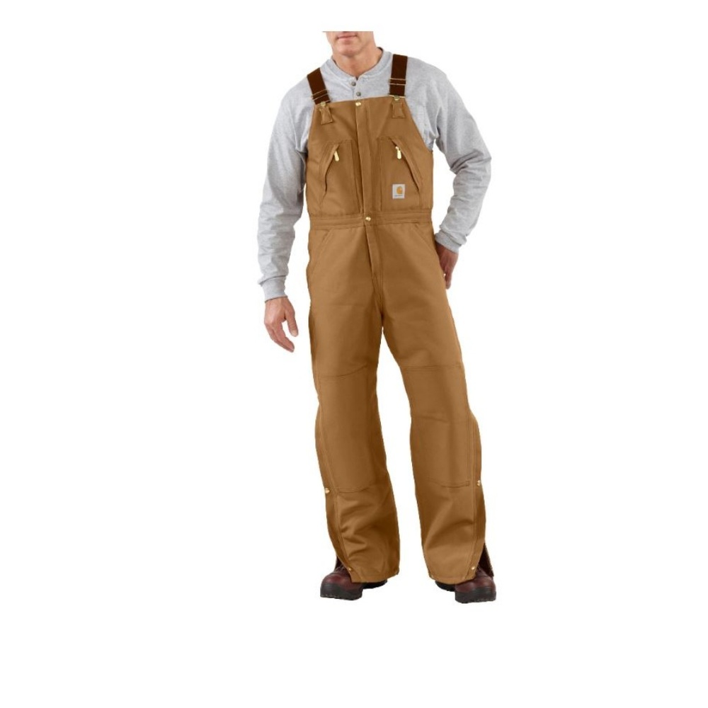 CarHartt R38 BRN 38x32 Bib Overalls